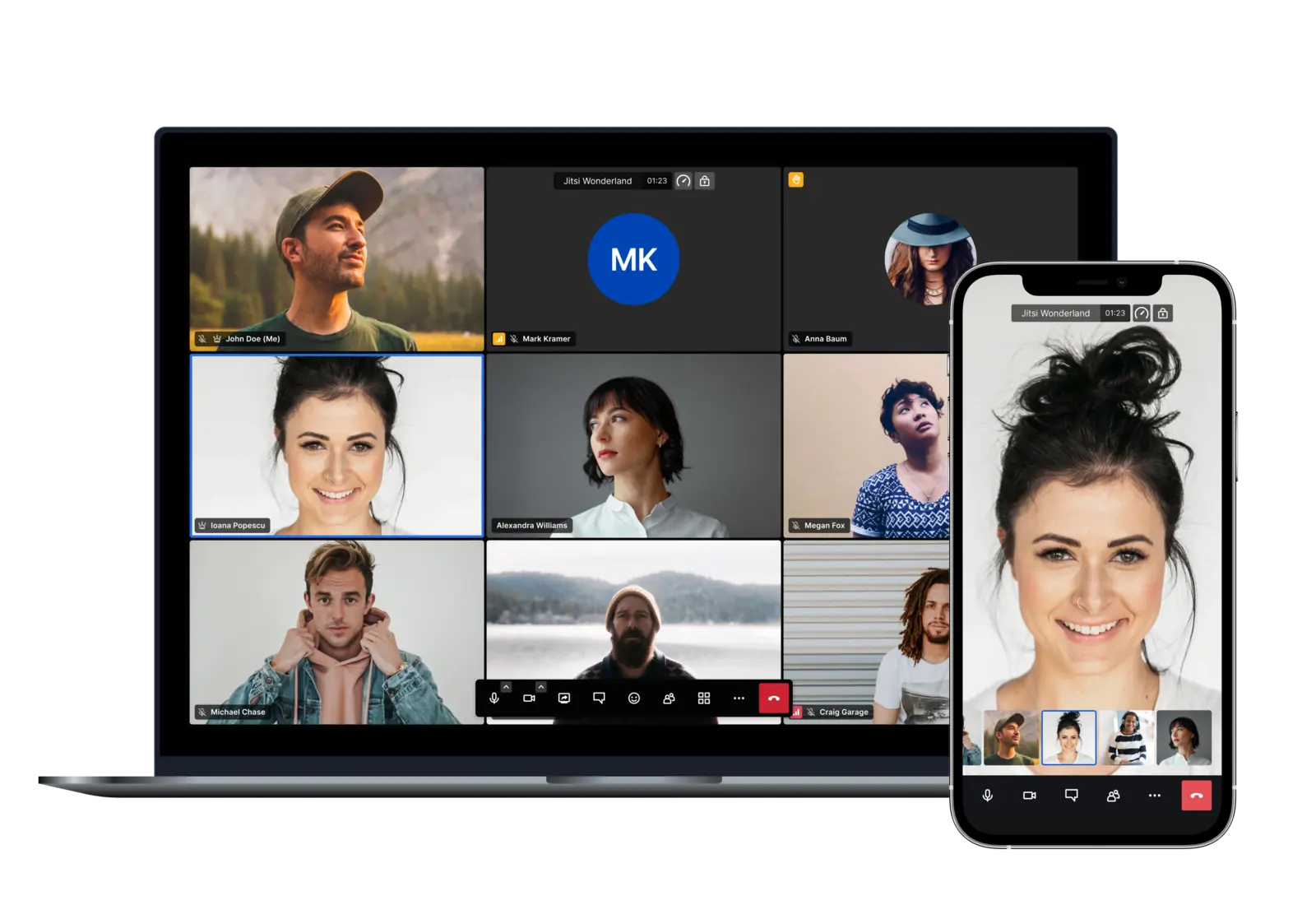 Videoconference interface preview 1